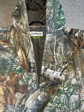 Magellan Outdoors Kids Camo Hooded Jacket - Brown, Green, White, Tan